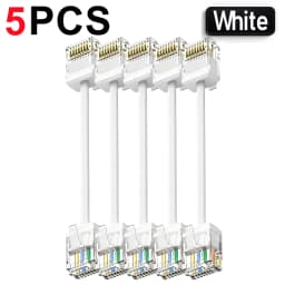 1/5/10Pcs CAT6A Slim RJ45 UTP Network Cord 10Gbps Cat6A Patch Cable for NAS PS5 Patch Panel to Switch Flexiable Cat6a 10/20/30CM