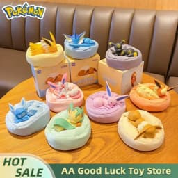 Original Eevee Sleeping Position Series Blind Box Mystery Box Vaporeon Anime Figurines Sylveon Espeon Umbreon Merchandise Gifts