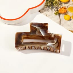 Acrylic Hair Claw Grab Bow Large Hair Clip Ponytail Geometric Hollow Square Hairpins Barrettes for Women Girls Hair Accessories