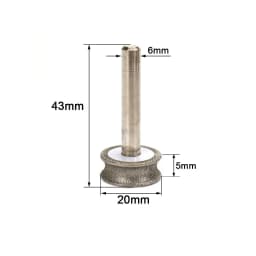 SI FANG Concave Diamond Grinding Wheel 2-12mm for Glass Jade Ceramic Sharpening Rotary Grinding Tool Polishing Wheel
