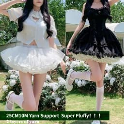 Multi-layer Ruffled Petticoats for Women Fluffy Bubble Skirt Crinoline Underskirt No Hoop Boneless Lolita Puffy Skirt Mini Skirt