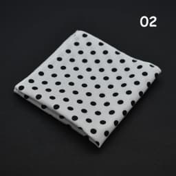 Men's Polka Dot Pocket Square Cotton White Navy Handkerchief Formal Dress Wedding Party Suit Scarf Bridegroom Chest Towel Hanky