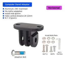 Aluminum Bicycle Computer Mount Adapters for Garmin Edge Bryton Compatible with Gopro Sport Action Camera MTB Road Bike Parts