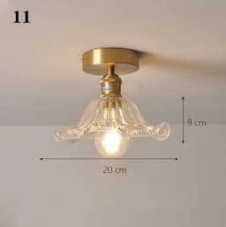 Modern Pendant Ceiling Lamp with Glass Shade for Kitchen Aisle Balcony Bedroom Home Art Deco Led Ceiling Lights Fixtures E27