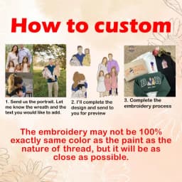 Dad Portrait Custom Embroidered, Custom PAPA Embroidered Sweatshirt, Portrait From Photo Embroidered Shirt, Custom Dad Hoodie