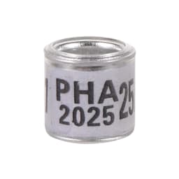 PHA 2026/2027 Pigeon Foot Ring ID 8mm With Numbers Aluminum Plastic Racing Pigeon Outdoor Training Marking Ring 60 Pcs