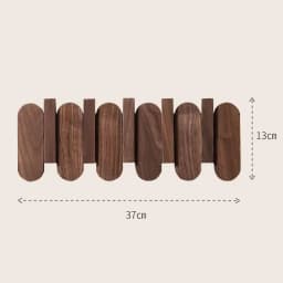 Luxury Wall Coat Rack Walnut Wood Clothes Dress Hanger Hooks Backpack Coat Pants Interior Furniture Bedroom Clothing Storage