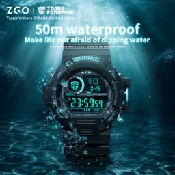 ZGO X Transformers Children's Watches Middle And Primary School Students Boys Waterproof Sports Digital Electronic Watches 7531