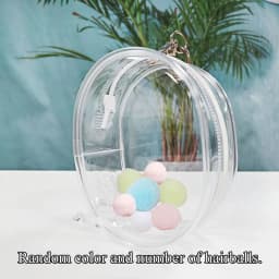 20cm Plush Doll Display Out Bag Transparent Thicken Cotton Doll Outing Dustproof Storage Pouch Keychain Mini Bag Accessories