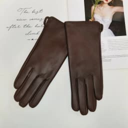 Sheepskin Gloves Women's New Knitted Lining Spring Classic Versatile Multicolor Driving Gloves Leather Autumn
