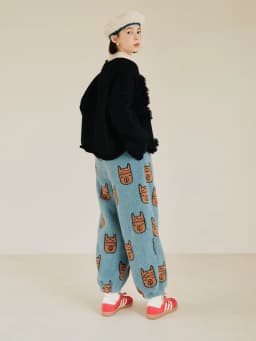 imakokoni Blue Bear Fleece Thick Warm Casual Harem Lantern Pants Women's Pants Casual Female Clothing for Women