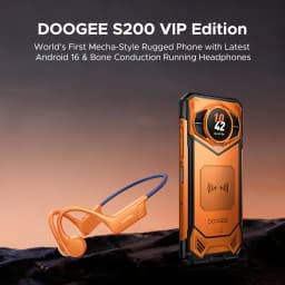 Global Version DOOGEE S200 VIP Edition 5G Rugged Phone Android 16 1.32" AMOLED Rear Display 48GB 256GB 10100mAh Battery NFC