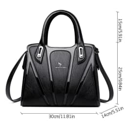3 Layers Large Capacity Designer Women Top-Handle Bags Shoulder Crossbody Bags for Women Luxury Patent Leather Casual Tote Bag