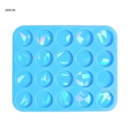 Silicone Mold for Earring Pendant Holographic Round Earring Resin Mold Rainbow Light Earring Keychain Charm Epoxy Mold