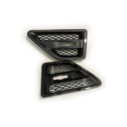2PCS Car Side Fender Spoiler Outflow Vent For Land Rover Freelander 2 LR2 2006-2014 Racing Car Door Side Grille Vent Mesh Grill