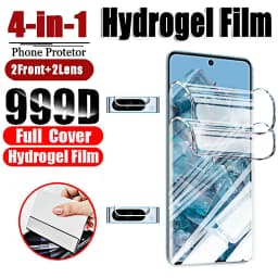 Hydrogel Film for Google Pixel 8 Pro 7 7A 6 Pro Front Screen Protector Full Curved Tempered Soft Glass Back Camera Lens 6in1