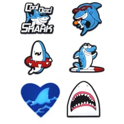 Strong Shark Shoe Charms for Crocs Accessories Sandals Men Clogs Pins Women Badges Boy Girls Jeans Kids Decorations Buckle Shoes