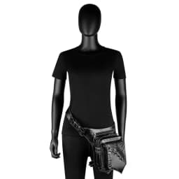 Men Punk Style Vintage PU Waist Pack, Multi-Purpose Drop Leg Bag for Men, Motorcycle Bike Outdoor Travel Hiking Hip Belt Bag