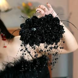 Versatile Shiny Shark Clip with Tassel Boosts Hair Volume New Elegant Hair Accessory ﻿
