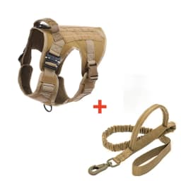 Tactical Dog Harness, Adjustable No-Pull Handle Service Vest Heavy Duty Pet Large Breed, Dog Vest for Training Hunting Walking