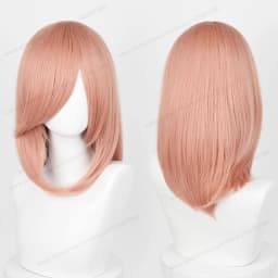 Anime 40cm Medium Basic Synthetic Bang Blond Cosplay Wig Black White Red Pink Green Brown Gold Blue Women Heat Resistant Hair