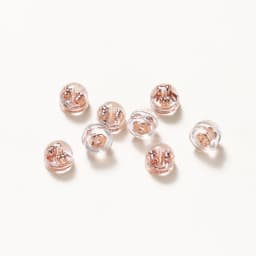 20pcs Silicone Rubber Ear Back Stoppers Hamburger Ear Plugs for Jewelry Making DIY 18K Gold Plated Brass Earring Filled Supplies