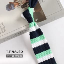New Trendy British Casual Knitted Ties For Men Narrow Flat 6cm Width Striped Neckties College Boys Shirt Accessories Suit Cravat