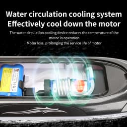 35km/H HJ806 2.4G High-Speed Remote Control Racing Boat With Water Cooling System /High Speed R/C boat Children Model Toys