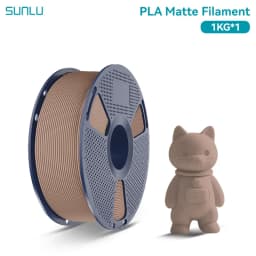 SUNLU 1Roll PLA Matte Filament 1.75mm 1kg Spool (2.2lbs) Smooth Matte Finish Neatly Wound Filament Fit Most FDM Printer
