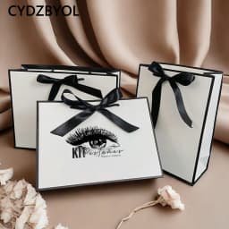 CYDZBYOL 10 Pcs Custom Logo Packaging For Small Businesses Valentines Day Gift Luxury Bag Wedding Birthday Packge Bag Custom