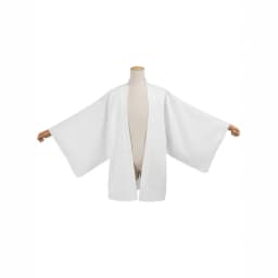 Pure White Japanese Haori Kimono Open‑Front Coat, Traditional Loose Japanese Outerwear, Suitable For Role‑Play & Stage Costumes
