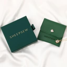 SheepSew Elegant Personalized Jewelry Packaging Set Custom Deboss Embossed Logo Drawer Box With Soft Suede Pouch For Wedding Bir