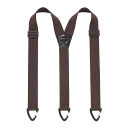 New Heavy Duty Work Suspenders for Men 3.8cm Wide with Plastic Gripper Clasps Adjustable Elastic Trouser Pants Braces-Black 1pcs