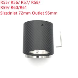 1 Pcs Top Quality Carbon Exhaust Muffler Tips For MINI Cooper S R55 R56 R57 R58 R59 R60 R61 F54 F56 F57 F60 JCW Muffler Pipes