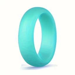 1pc Silicone Ring Hypoallergenic Crossfit Flexible Rubber Finger Rings 5.7MM For Women Party Wedding Rings