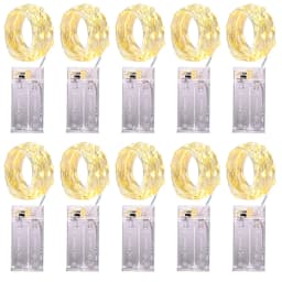 10pcs 2/3Meter Copper Wire LED String Fairy lights Holiday lighting Fairy Garland For Christmas Tree Party Decoration navidad