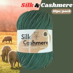 10pcs Silk Cashmere Yarn DK Double Knitting, High Quality, Soft and Warm, for Crochet and Knitting, for Christmas, Halloween, Ea