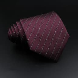 Men's Jacquard Classic Striped Tie 8cm Polyester Male Necktie For Business Wedding Party Suit Shirt Daily Wear Accessory Gift