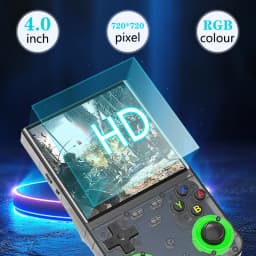 R36 Ultra Console Portable Retro Game 4‘’ IPS Screen Handheld Game Players Emulator Pocket Video Player 64G/128G
