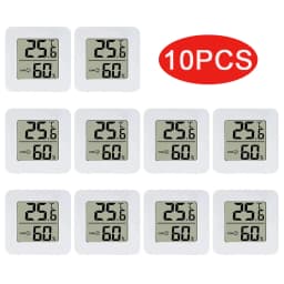 6-10PCS Digital Thermometer Hygrometer Indoor Room Electronic Temperature Humidity Meter Sensor Gauge Weather Station For Home 
