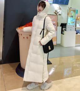 New Female Down Cotton Coat Loose Hooded Parka Overcoat Long Winter Jacket Women Clothes Warm Padded Jackets Oversized Outerwear