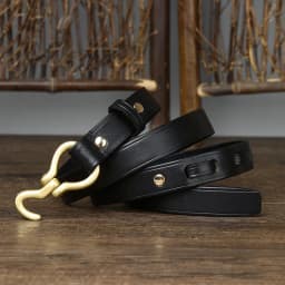 2CM Top Quality Thin Cowskin Real Genuine Leather Belts for Women Luxury Female Belt Decorative Simple Waist Belt For Jeans