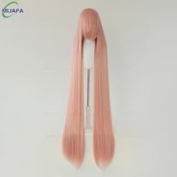 700g High Quality 59" 150cm Long Straight Cosplay Wig With Bang Blond Brown Red Green Blue Heat Resistant Hair Colors Anime Wigs