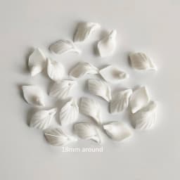 50pcs Handmade Ceramic Flower Material White Color Porcelain Floral Hair Accessories For DIY Jewelry Make Parts
