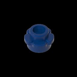 Gobricks GDS-1436 Plate, Round 1 x 1 with Flower Edge (5 Petals) compatible with lego 24866 pieces of children's DIY