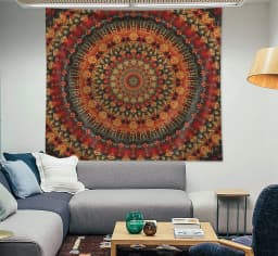 Indian Mandala Wall Hanging Tapestry Boho Wall Cloth Tapestries Decor Psychedelic Hippie Bohemia Wall Carpet Bedroom Decoration