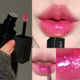 Gothic Matte Black Liquid Lipstick Moisturizer Long-Lasting Punk Blue Green Sparkling Pearl Lip Gloss Halloween Lip Glaze Makeup