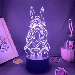 Anime Made in Abyss Nanachi 3D LED Neon Night Lights Kawaii Birthday Gift for Friend Otaku Bedroom Decor Nanachi Manga Lava Lamp