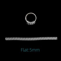 5Pcs/Lot Ring Adjusting Pad Size Transparent Ring Adjuster Light Spring Rope Ring Spring TPU Plastic Spring