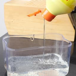 1 For Household Kitchen 2 In 1 Pressing Soap Liquid Box, Easy To Replenish, Durable, For Sponge, Dish Cloth, Pot Brush, Black